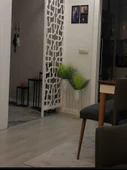 Metal 2'li Gold Ayaklı Dekoratif Beyaz Saksı Çiçeklik Vazo FLYON-HSN102 - 6