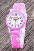 Çocuk Saatleri Şık Analog Gökkuşağı Çocuk Saati Bileklik Kombini ST-304348 - 1