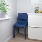 Plastik Sandalye, Mavi Renk MeridyenDukkan Salon-Mutfak-Balkon Sandalyesi - 4
