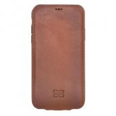 Bouletta Apple iPhone XR Uyumlu Deri Kapaklı Kılıf FLCC RST2EF - 4