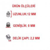 20 Adet 12*8 mm Püskül Kapsülü Takı Kapsülü Kolye Kapsülü Küpe Kapsülü Takı Malzemesi - 2