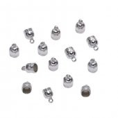 20 Adet 12*8 mm Püskül Kapsülü Takı Kapsülü Kolye Kapsülü Küpe Kapsülü Takı Malzemesi - 1