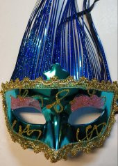 MASKE PARTİ  DİKENLİ SARKIT MAVİ - 1