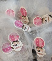 HEDİYELİK MAGNETLİ TÜLLÜ DÜĞÜN TEMALI 44 ADET - 1