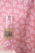 Babyhola Müslin Örtü 80x80cm Yaprak Desen Organik Hediyelik Emzirme Alt Açma Yenidoğan Puset Örtüsü - 6