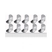 Oval Gönye 23X30 Masa Gönye Köşebent L Demir 100 Adet - 1