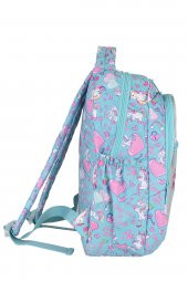 Elatae Çok Gözlü Su Geçirmez Nano Kumaş Kız Çocuk Unicorn Desenli İlkokul Çantası L5094 thumbnail 3