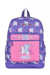 Elatae Çok Gözlü Su Geçirmez Nano Kumaş Unicorn Desenli İlkokul Çantası L5117 thumbnail 1