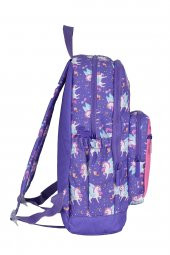 Elatae Çok Gözlü Su Geçirmez Nano Kumaş Unicorn Desenli İlkokul Çantası L5117 thumbnail 3