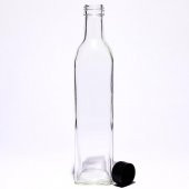 Zeytinyağı Şişesi Yağdanlık Sosluk Sirkelik 500 ml Şeffaf Marasca - 2