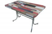 Masa 17923 LAMİNANT Model Isıdan az etkilenme Metal Ayak bağlantı Kolay temizlik - 1