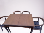 Masa-Sandalye 19634 Klasik Kayın Aslan Ayak Açıl Kolçak Kapiton suni deri Döşem thumbnail 4