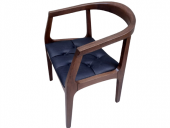 Masa-Sandalye 19634 Klasik Kayın Aslan Ayak Açıl Kolçak Kapiton suni deri Döşem thumbnail 8