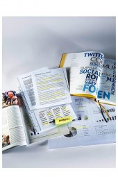 Fosforlu Kalem 5 Renk 1 Paket 5 Li İşaretleme Kalemi Parlak Renkler Sarı Turuncu Pembe Mavi Yeşil - 3