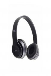 Mega P47 5.00 Edr St3 Wireless Katlanabilir Kulaklık Siyah - 2