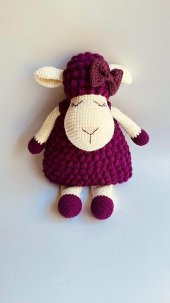 Sevimli Tonton Kuzucuk Amigurumi Organik Oyuncak - 1