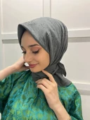 Loryan Scarf Kare Bambu Kraş Viva Eşarp 00832  KOYU FÜME - 3