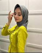 Loryan Scarf Kare Bambu Kraş Viva Eşarp 00832  ANTRASİT - 3