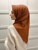 Loryan Scarf Kare Bambu Kraş Viva Eşarp 00832  BAKIR thumbnail 3