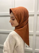 Loryan Scarf Kare Bambu Kraş Viva Eşarp 00832  BAKIR thumbnail 2