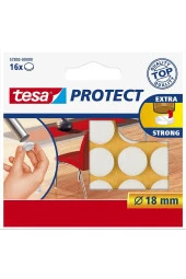 Tesa Protect Çizilmeye Karşı Koruma Sağlayan Yuvarlak Keçe 18 mm 16 Adet Beyaz - 2