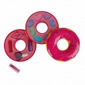 Donut Şekilli 2 Katlı Makyaj Güzellik Seti - 2