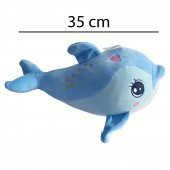 Peluş Mavi Yunus 35 cm - 1