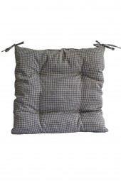 Pofidik 4 Adet Pötikare 40x40 cm Sandalye Minderi Özel Dikişli Bağcıklı - 2