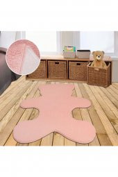 Orkide Home Modern Dekoratif Halı Jel Kaymaz Taban Açık Gri Çocuk Odası Ayıcık Halı  GRİ 120 x 150 - 1