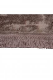 Orkide Home Dekoratif Halı Jel Kaymaz Taban Kahverengi Desenli Saçaklı 50x80-50x40 - 2