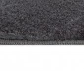 Orkide Home Modern Dekoratif Halı Jel Kaymaz Taban Peluş Puffy Yuvarlak Post Antrasit  ANTRASİT 200 x 200 - 2