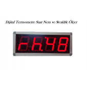 Elimkon Dijital Termometre Saat Nem Ve Sıcaklık Ölçer 76 Mm Display 76 mm Display - 3