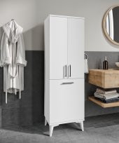 Merlin Mobilya OSKAR KİRLİ SEPETLİ BANYO DOLABI - 1