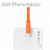 BASEUS Lightning Kablolu Dijital Göstergeli 20W 10000mAh Powerbank Taşınabilir Şarj Aleti - 3