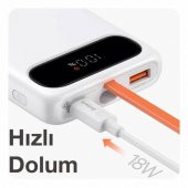 BASEUS Lightning Kablolu Dijital Göstergeli 20W 10000mAh Powerbank Taşınabilir Şarj Aleti - 5
