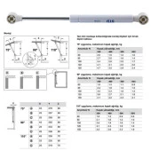 STD Dolap Amortisörü Gazlı Piston Kapak Hidroliği Beyaz (27 cm 100N) - 3