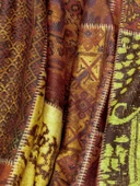 SoftMicro Etnik Desenli Boho 130x180 cm Koltuk Örtüsü Şalı, Kanepe Örtüsü, Tv Battaniyesi Kiremit Rengi - 5