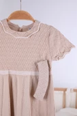 Saç Bantlı Triko Kız Bebek Yazlık Elbise 5507 thumbnail 12