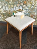 DTM HOME Kare Krem Tedy Puf - 4