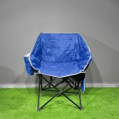 Argeus Balcony Comfort Katlanabilir Kamp Sandalyesi Mavi - 11