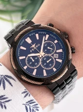 BLKT.X08 Ferro İç Fonksiyonları Aktif Chronograph 30 Mt Suya Dayanıklı Erkek Kol Saati thumbnail 1