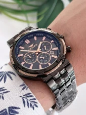 BLKT.X08 Ferro İç Fonksiyonları Aktif Chronograph 30 Mt Suya Dayanıklı Erkek Kol Saati thumbnail 2