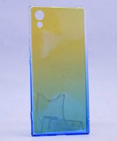 Sony Xperia XA1 Kılıf  Renkli Transparan Kapak - 1