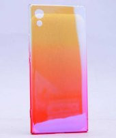 Sony Xperia XA1 Kılıf  Renkli Transparan Kapak - 3