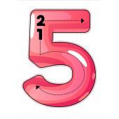 Okul Öncesi Çizgi-Sayı Çalışması YAZ-SİL Kitabı - 4