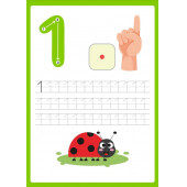 Okul Öncesi Çizgi-Sayı Çalışması YAZ-SİL Kitabı - 6