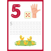 Okul Öncesi Çizgi-Sayı Çalışması YAZ-SİL Kitabı - 7