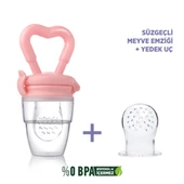 Meyve Süzgeci + Yedek Silikon Uç Süzgeçli Meyve Emziği Diş Kaşıyıcı - 7