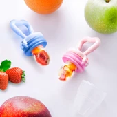 Meyve Süzgeci + Yedek Silikon Uç Süzgeçli Meyve Emziği Diş Kaşıyıcı - 2