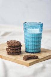 Cızırtı Akrilik Aquamarin Tekli Kısa Bardak & Su Meşrubat Kahve Yanı Bardağı 400 ml ( Cam Değildir ) - 2
